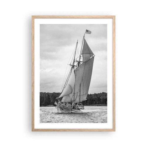 Affiche dans un chêne clair - Poster - Frères du vent - 50x70 cm