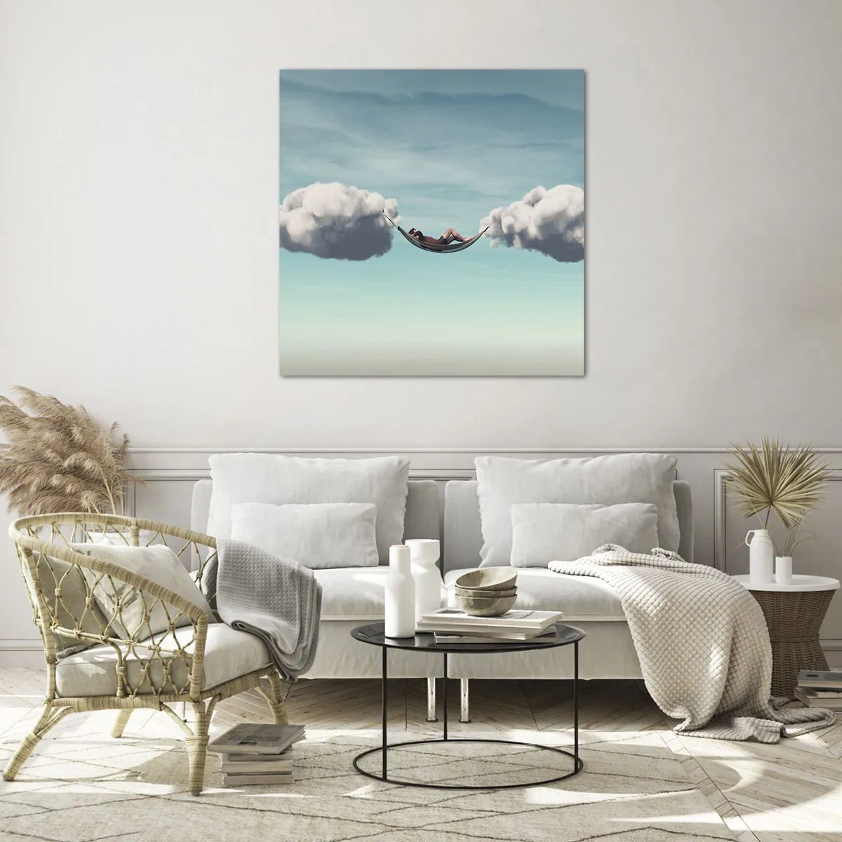 Impression sur verre - Image sur verre - Instant de bonheur - 50x50 cm