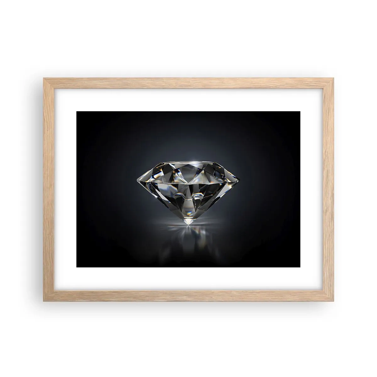 Affiche dans un chêne clair - Poster - La meilleure amie - 40x30 cm