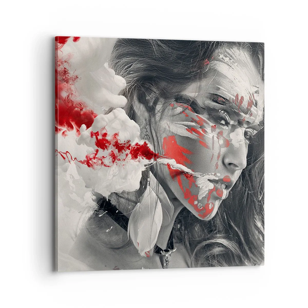 Impression sur toile - Image sur toile - Dans les fumées de l'absurde - 70x70 cm