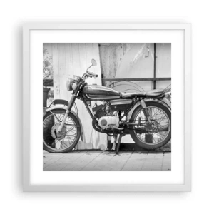 Affiche dans un cadre blanc - Poster - Classique au dessus de tout - 40x40 cm