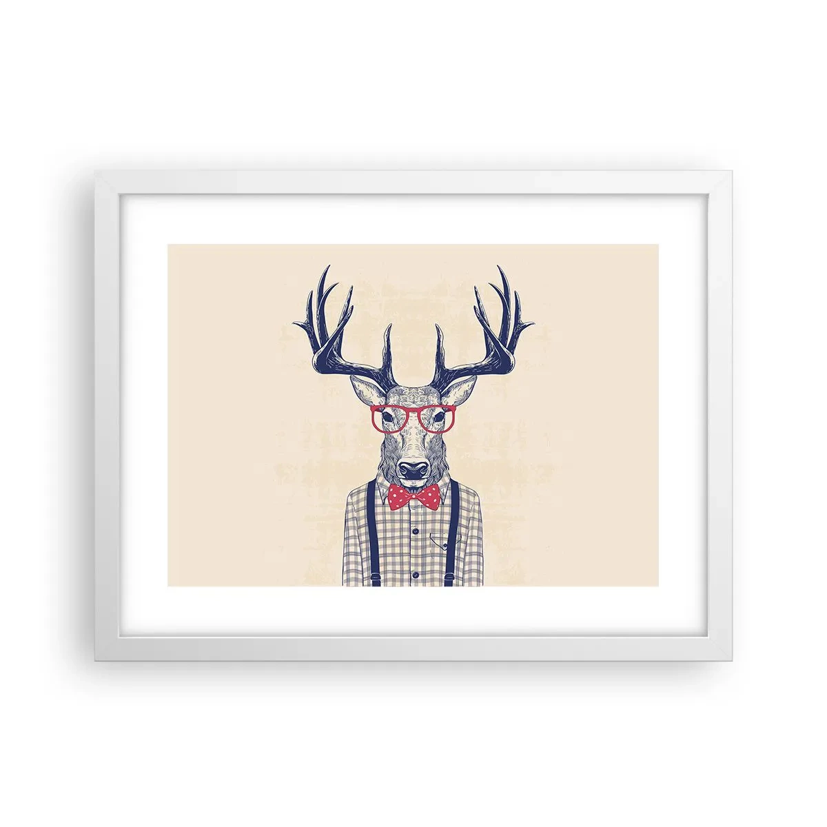 Affiche dans un cadre blanc - Poster - Une extravagance amusante - 40x30 cm