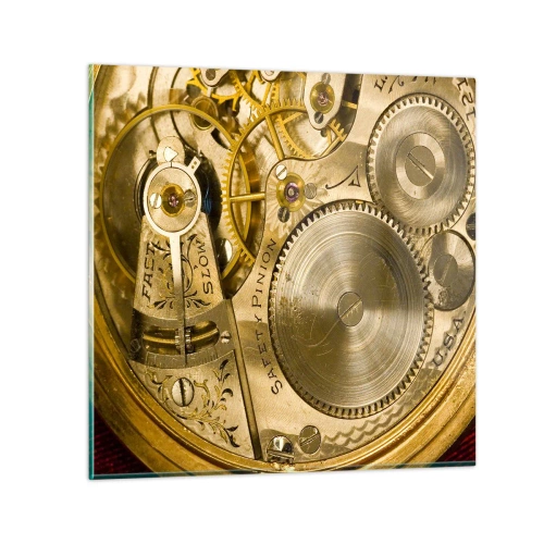 Impression sur verre - Image sur verre - Marcher avec son temps - 70x70 cm