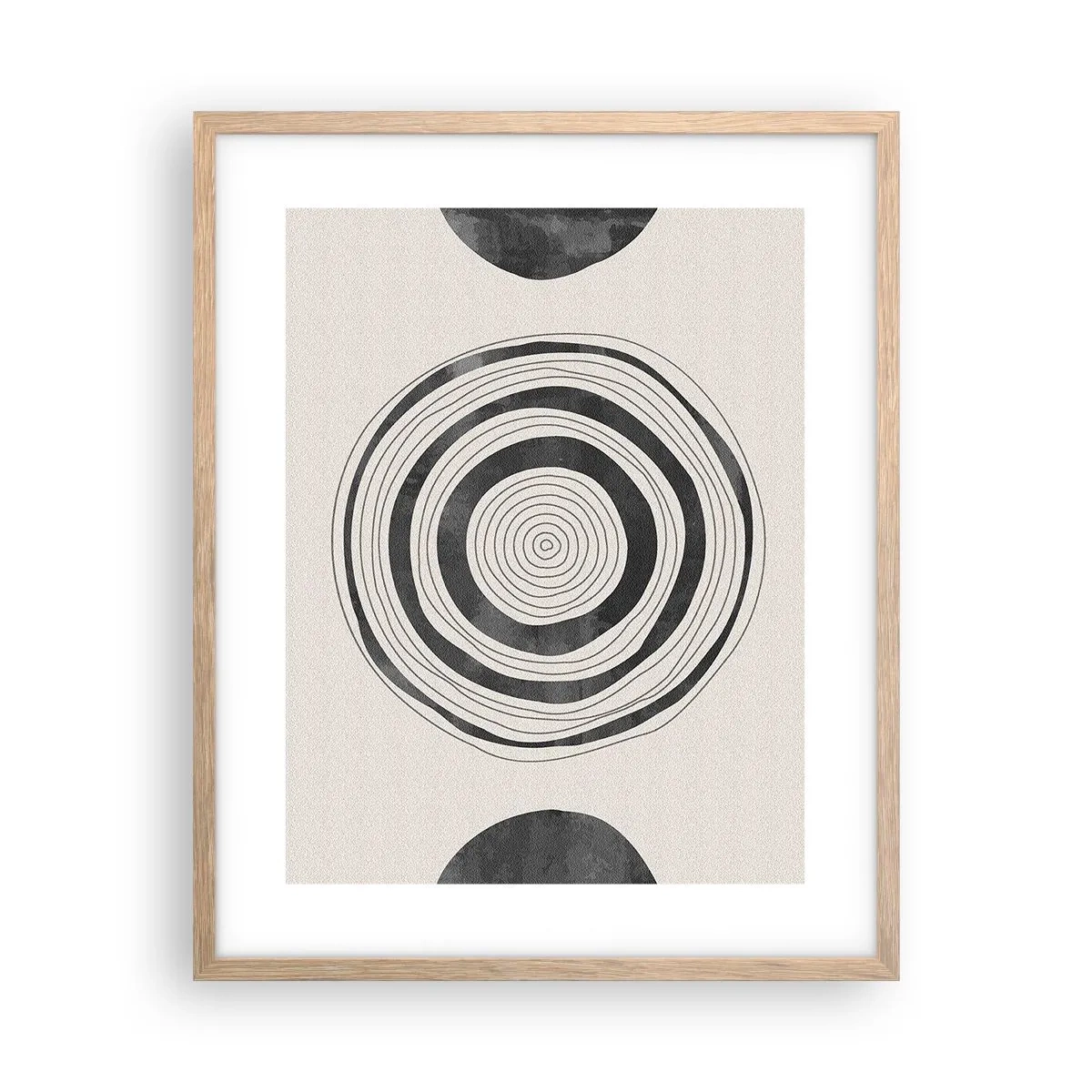 Affiche dans un chêne clair - Poster - Ce qui est important c'est ce qu'il y a entre les deux - 40x50 cm