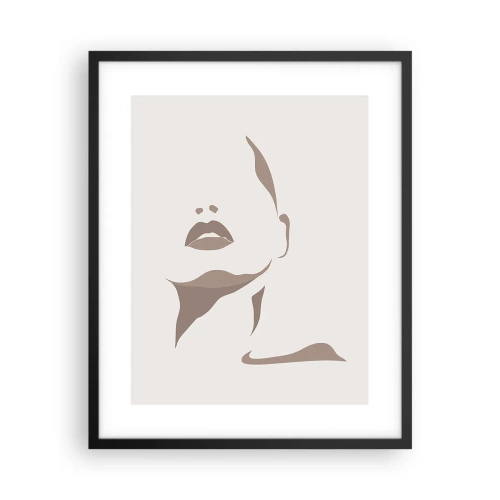 Affiche dans un cadre noir - Poster - Fait de lumière et d'ombre - 40x50 cm