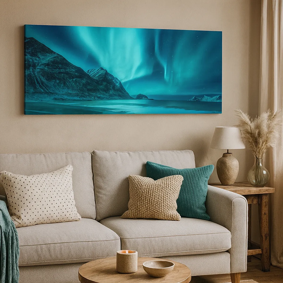 Impression sur toile - Image sur toile - Merveilles du Nord - 30x30 cm