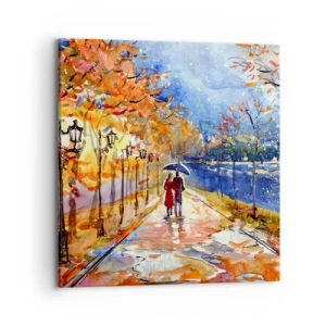 Impression sur toile - Image sur toile - Ensemble jusqu'au bout du temps - 70x70 cm