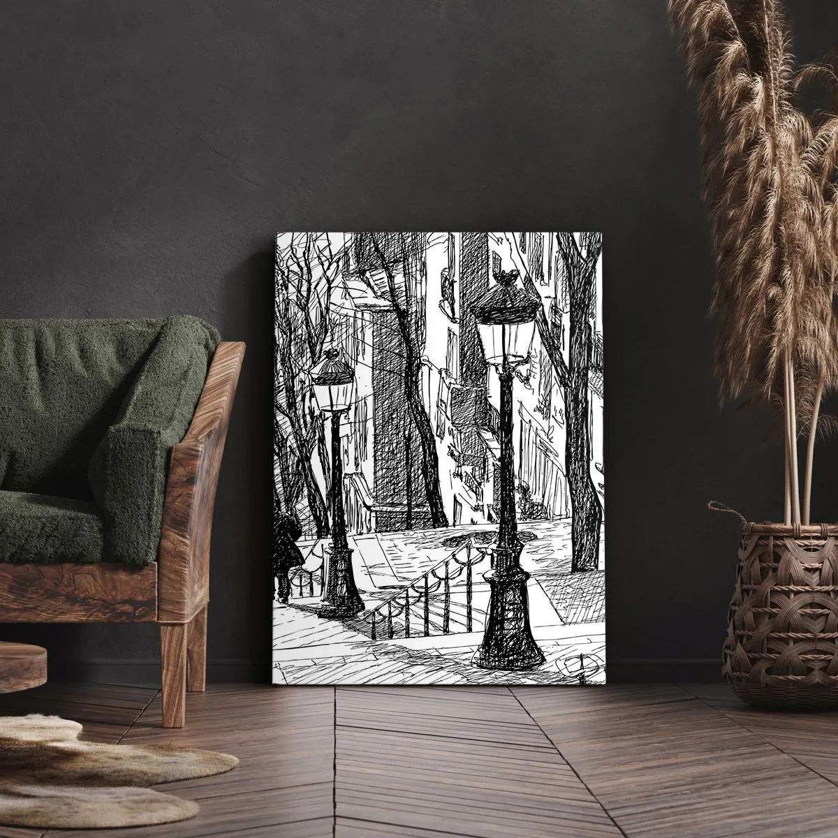 Impression sur toile - Image sur toile - Une histoire d'amour ou une histoire d'horreur ? - 55x100 cm