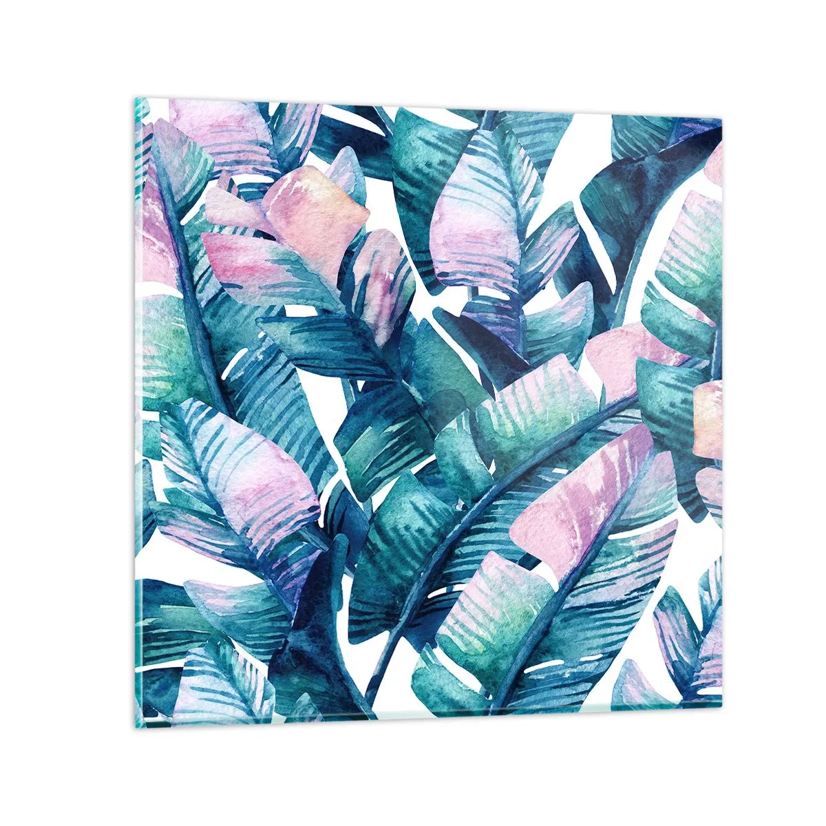 Impression sur verre - Image sur verre - Dans une bananeraie - 50x50 cm