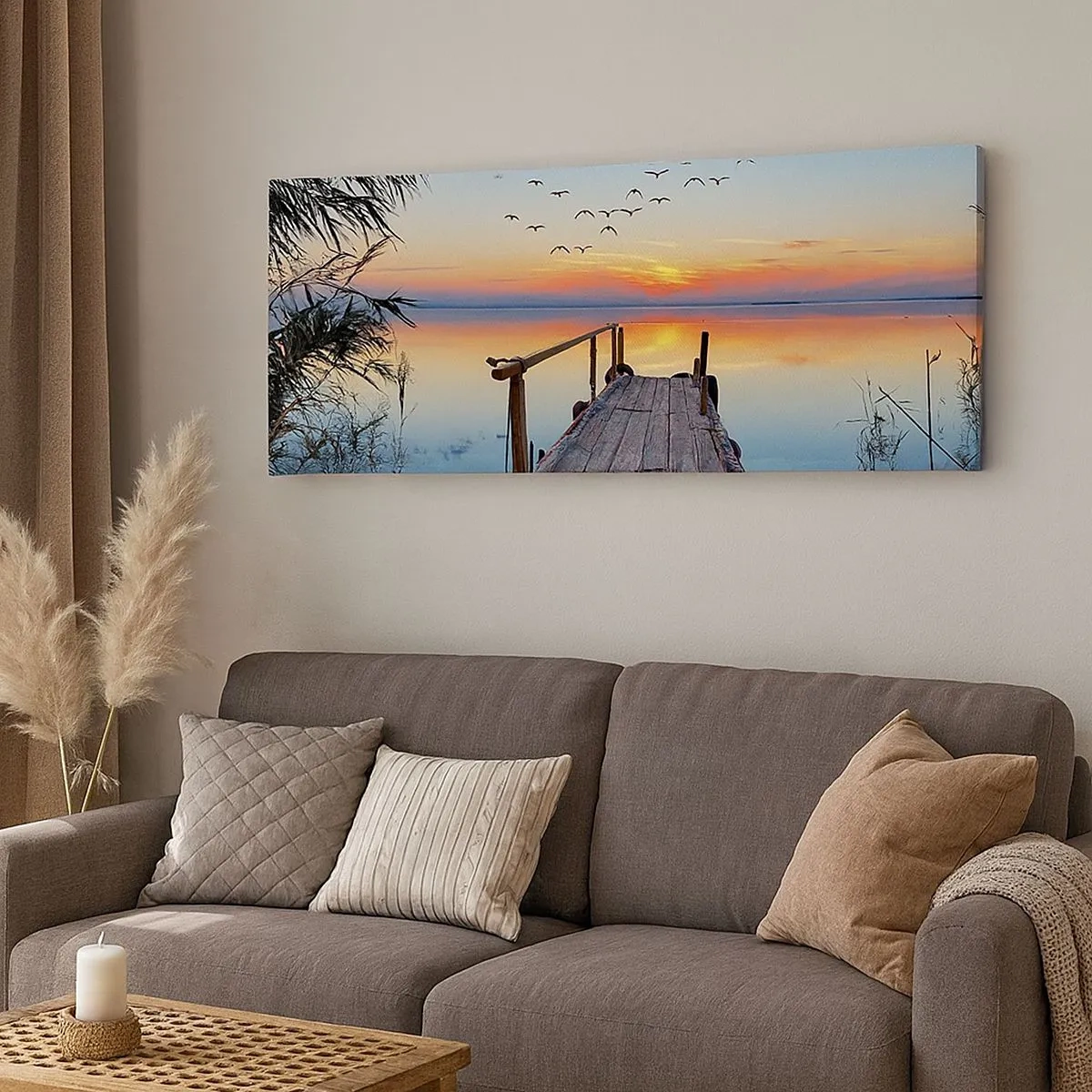 Impression sur toile - Image sur toile - Il est temps de rentrer... - 100x40 cm