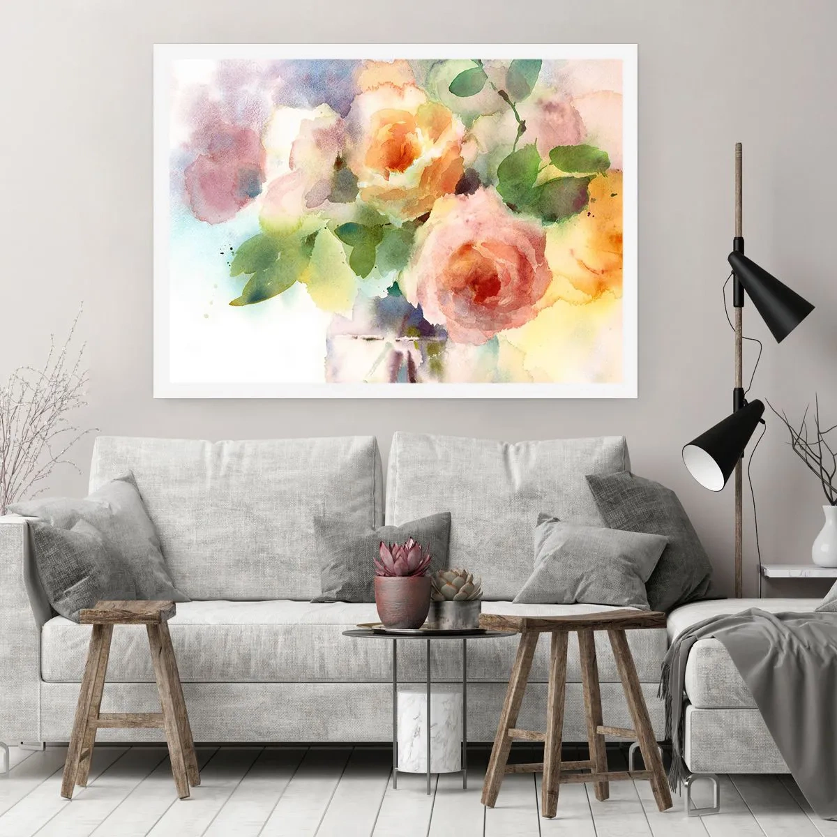 Affiche - Poster - Délicat comme l'aquarelle - 40x30 cm