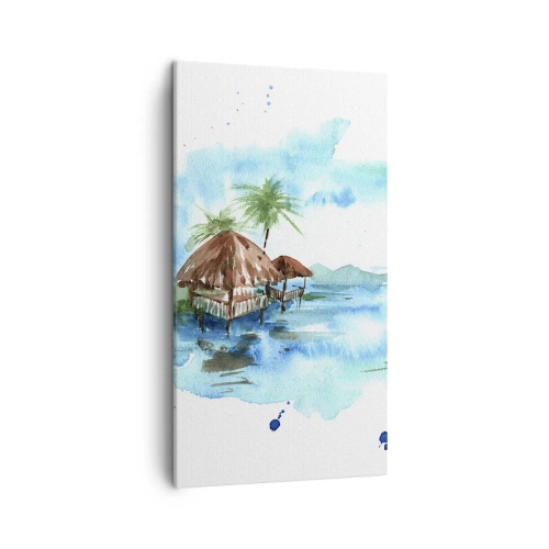 Impression sur toile - Image sur toile - Quelque part dans le Pacifique - 45x80 cm