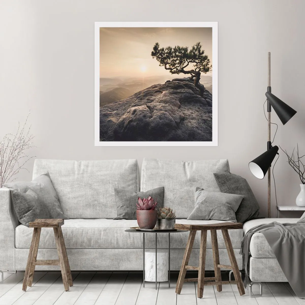 Affiche - Poster - La vie gagne toujours - 40x40 cm