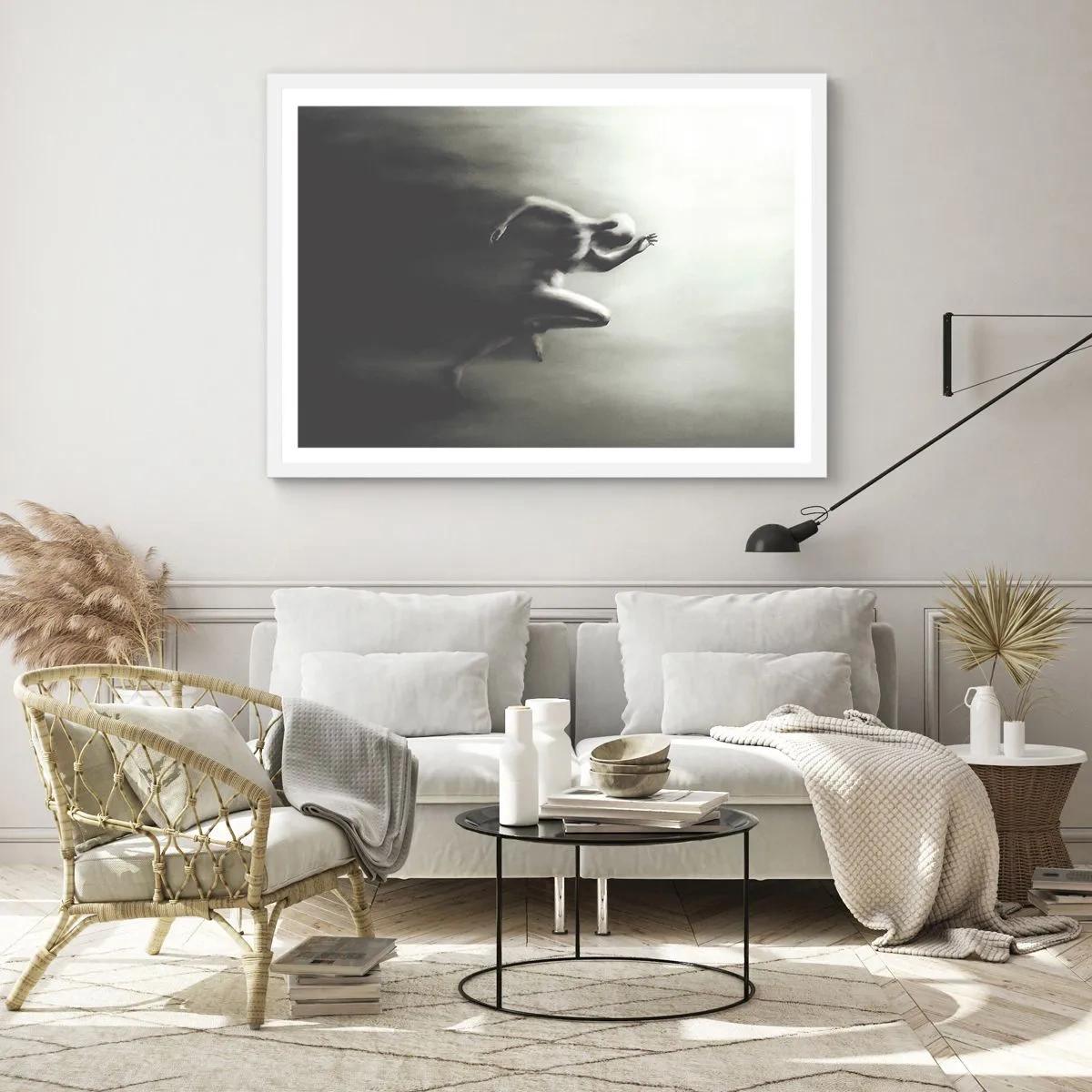 Affiche dans un cadre blanc - Poster - Inarrêtable - 91x61 cm