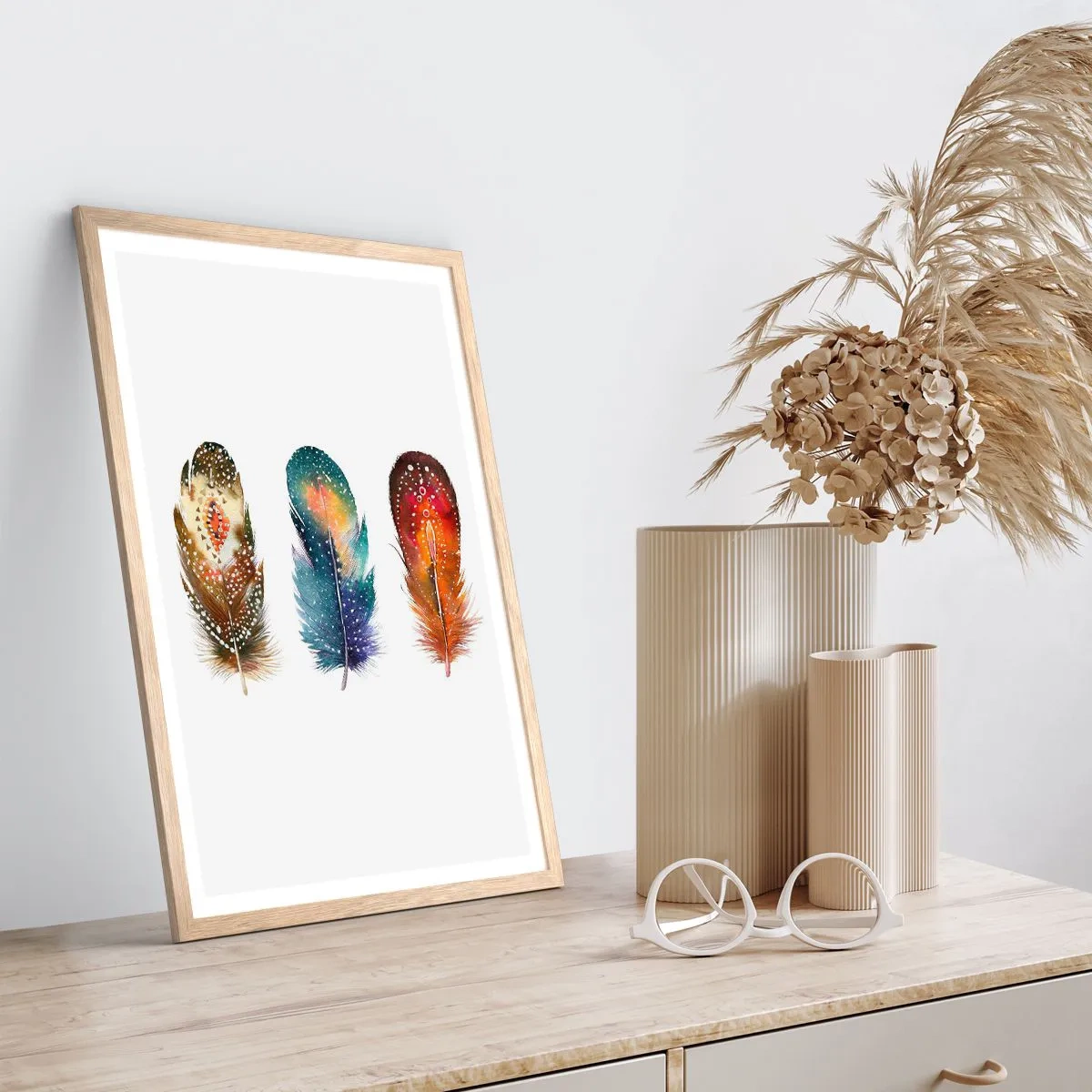 Affiche dans un chêne clair - Poster - Rituels, cérémonies, secrets - 40x50 cm