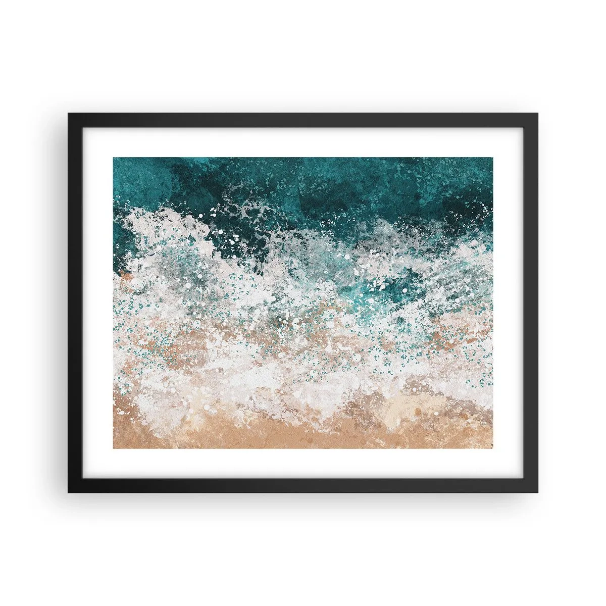 Affiche dans un cadre noir - Poster - Histoires de la mer - 50x40 cm