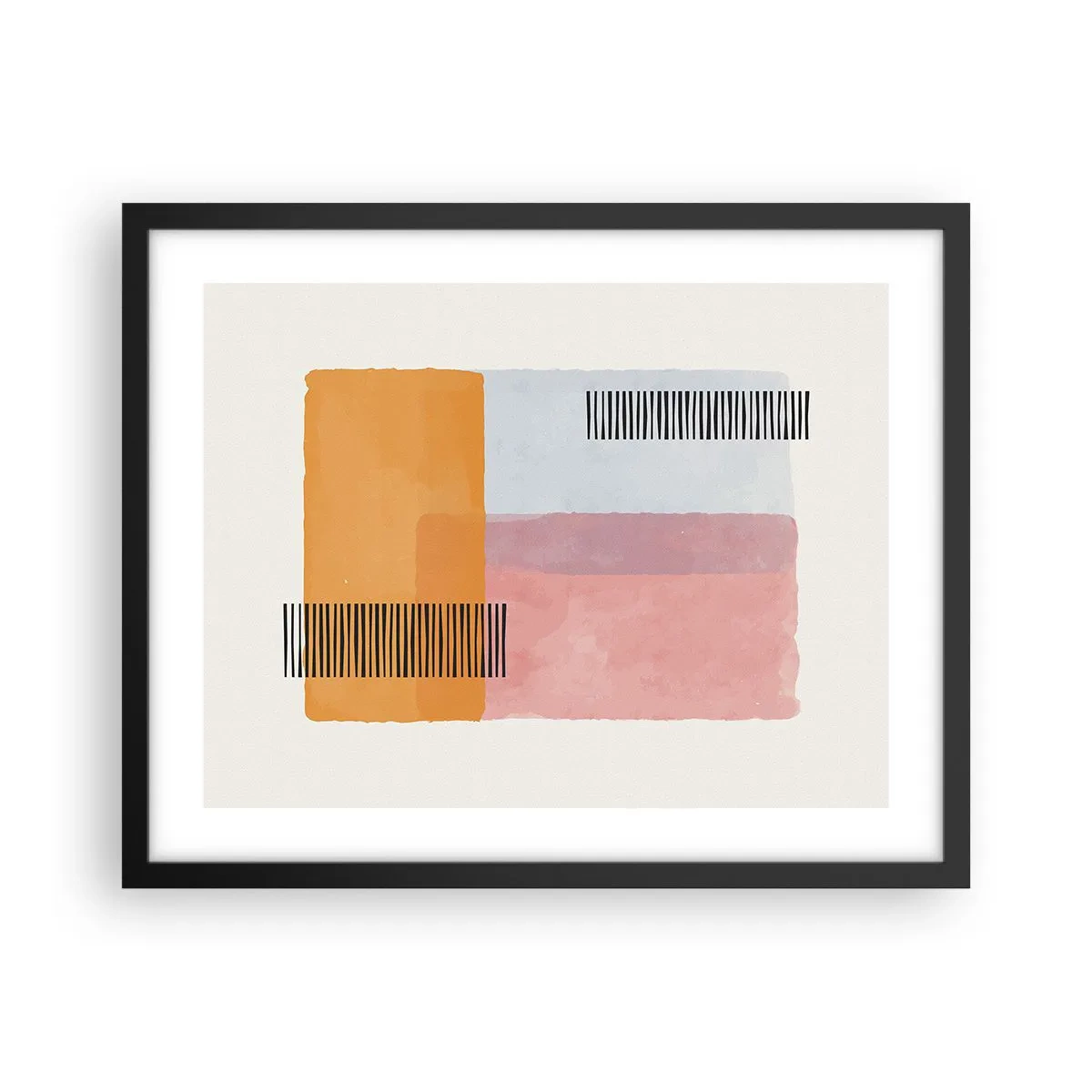 Affiche dans un cadre noir - Poster - D'un coin à l'autre - 50x40 cm