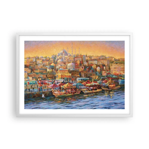 Affiche dans un cadre blanc - Poster - Conte d'Istanbul - 70x50 cm