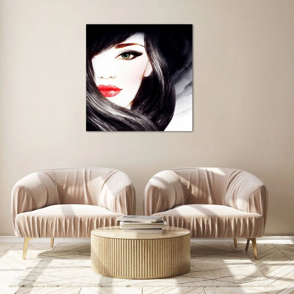 Impression sur verre - Image sur verre - Aspect saphir - 50x50 cm