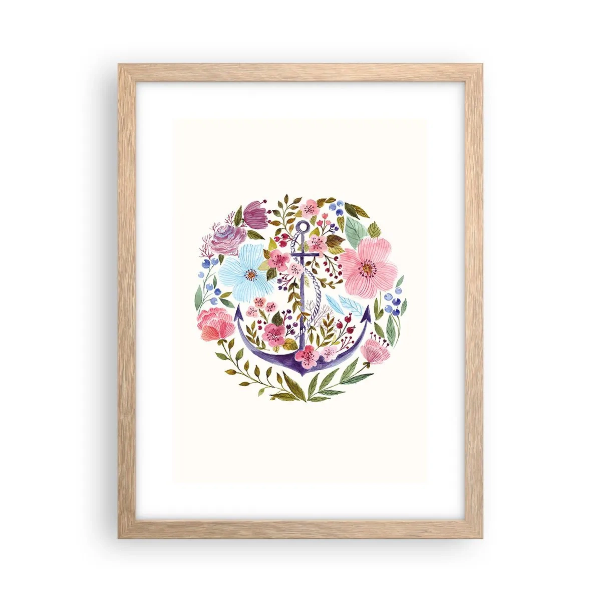 Affiche dans un chêne clair - Poster - Le beau rêve du marin - 30x40 cm