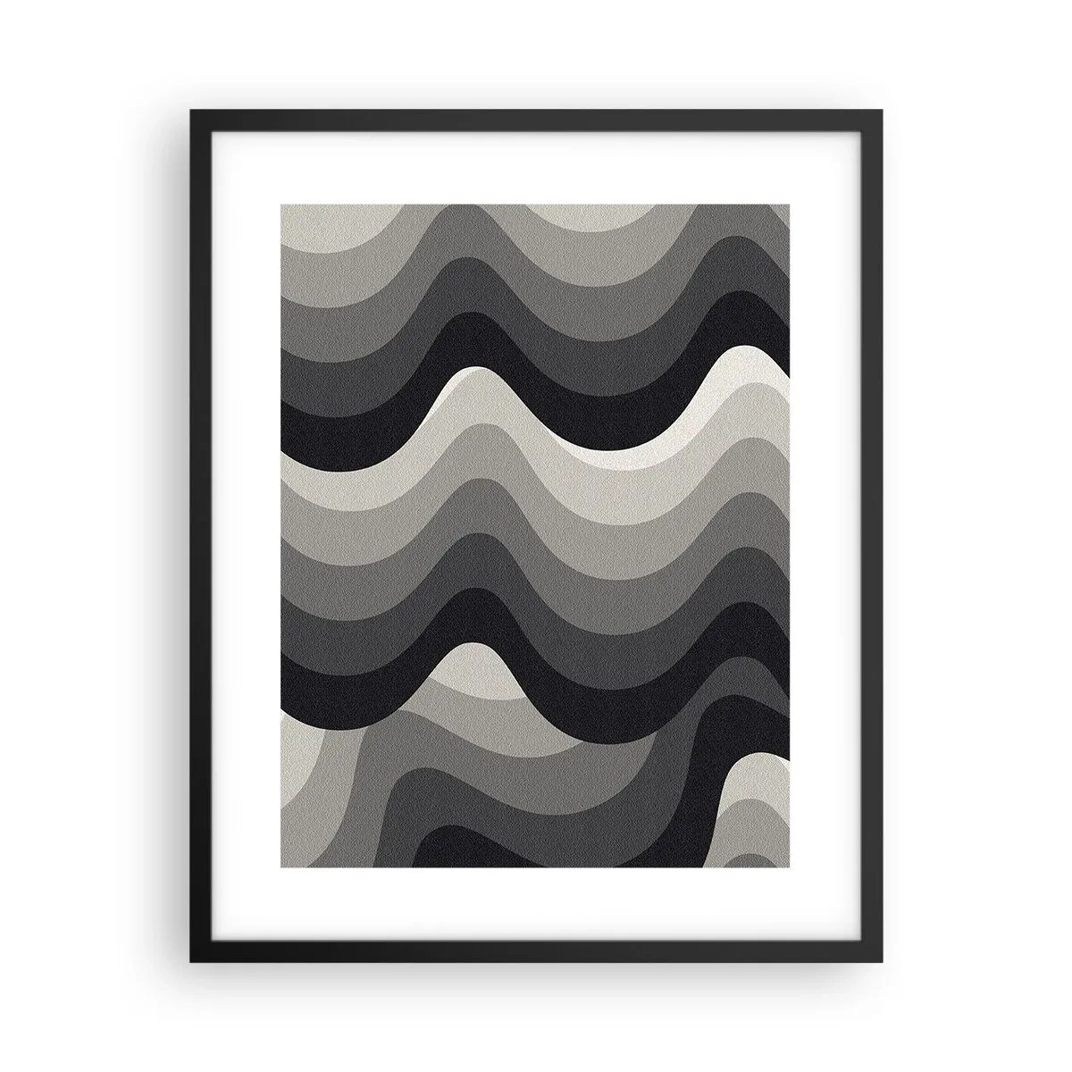 Affiche dans un cadre noir - Poster - Vague après vague - 40x50 cm