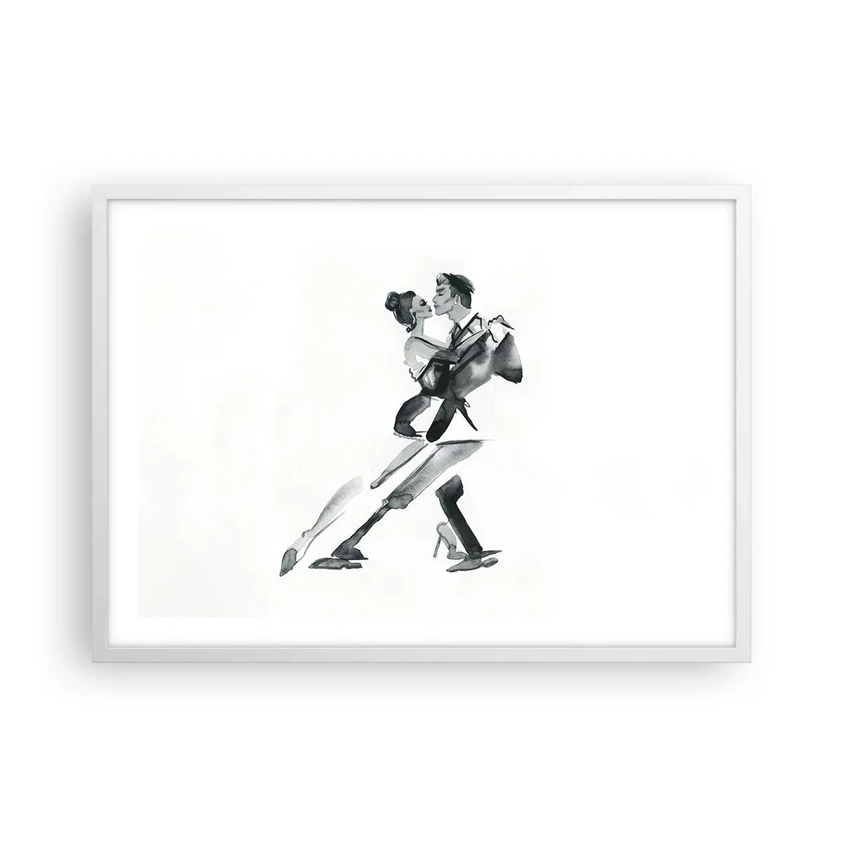 Affiche dans un cadre blanc - Poster - En un battement - 70x50 cm