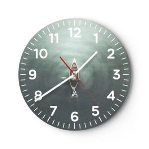 Horloge murale - Pendule murale - À travers le lac de la lune - 40x40 cm
