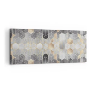 Impression sur toile - Image sur toile - Composition de diamants - 100x40 cm