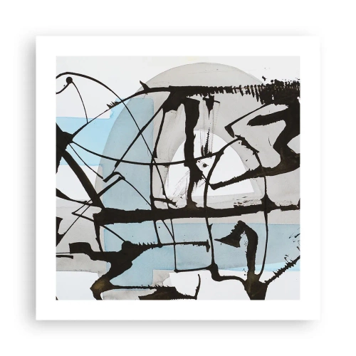 Affiche - Poster - Bleu malgré tout - 50x50 cm