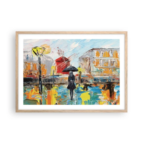 Affiche dans un chêne clair - Poster - Légende parisienne - 70x50 cm