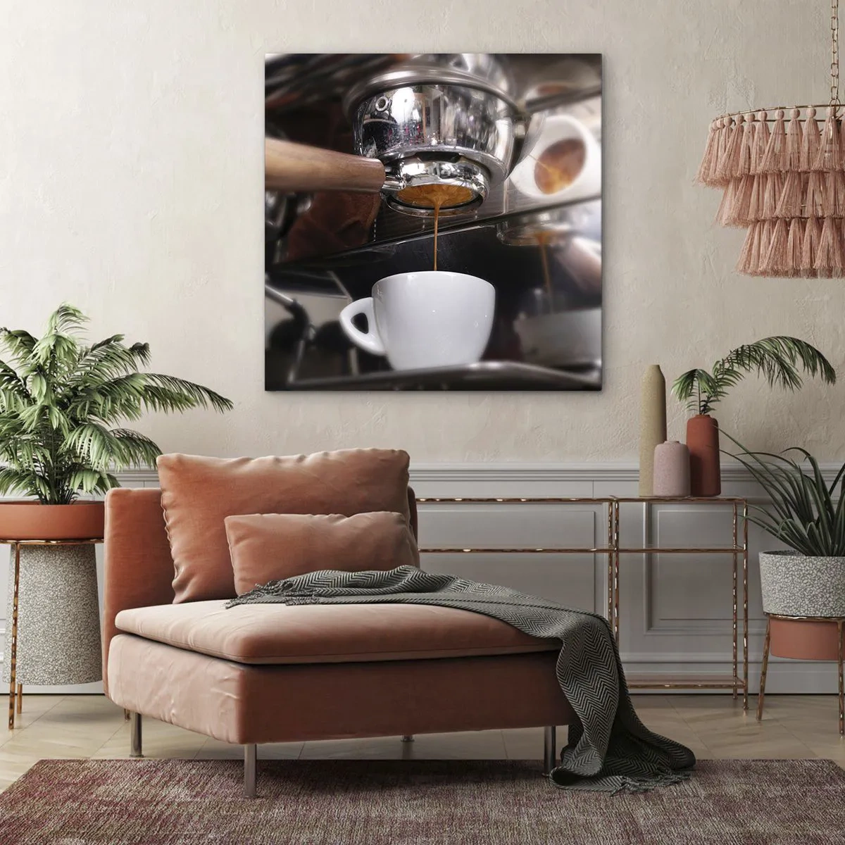 Impression sur toile - Image sur toile - Bon moment de la journée - 50x50 cm