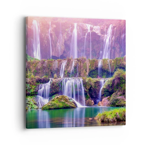 Impression sur toile - Image sur toile - Escalier vers le ciel - 40x40 cm