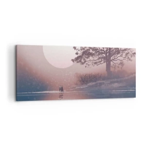 Impression sur toile - Image sur toile - Merveilles de la nuit - 100x40 cm