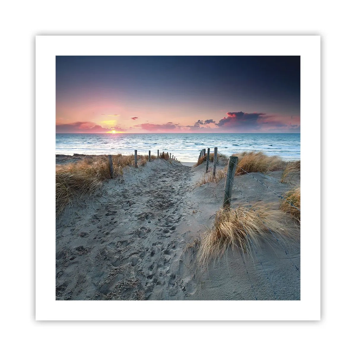 Affiche - Poster - Tu as versé l'éclat de l'arc-en-ciel sur les flots - 50x50 cm