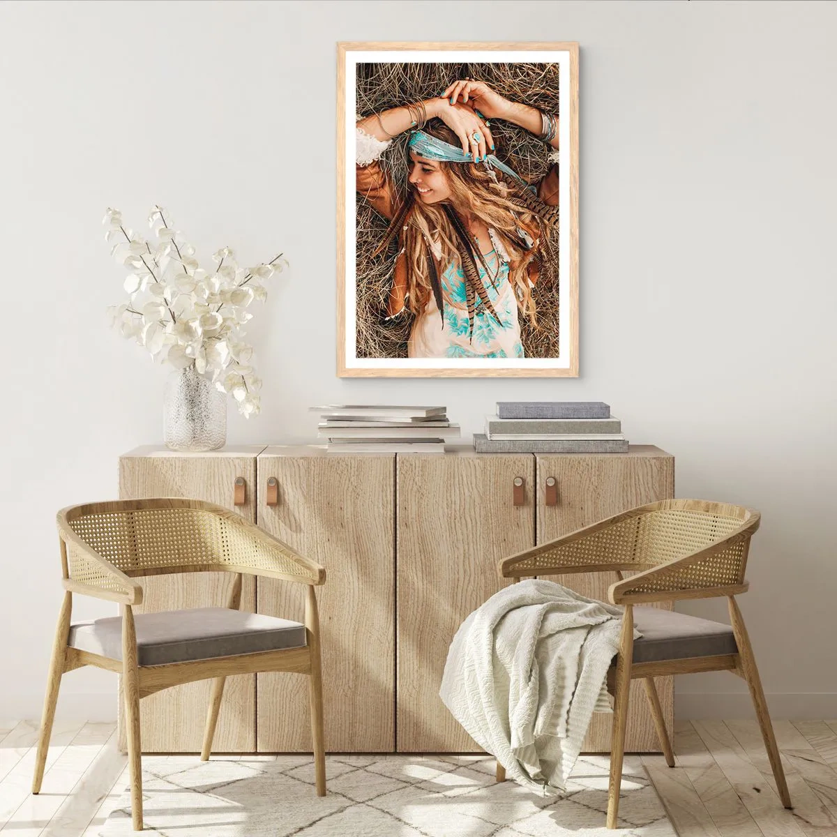 Affiche dans un chêne clair - Poster - En route vers les années d'amour - 61x91 cm