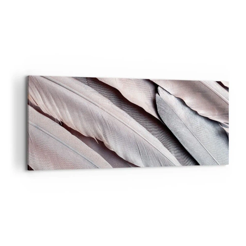 Impression sur toile - Image sur toile - En argent rose - 100x40 cm