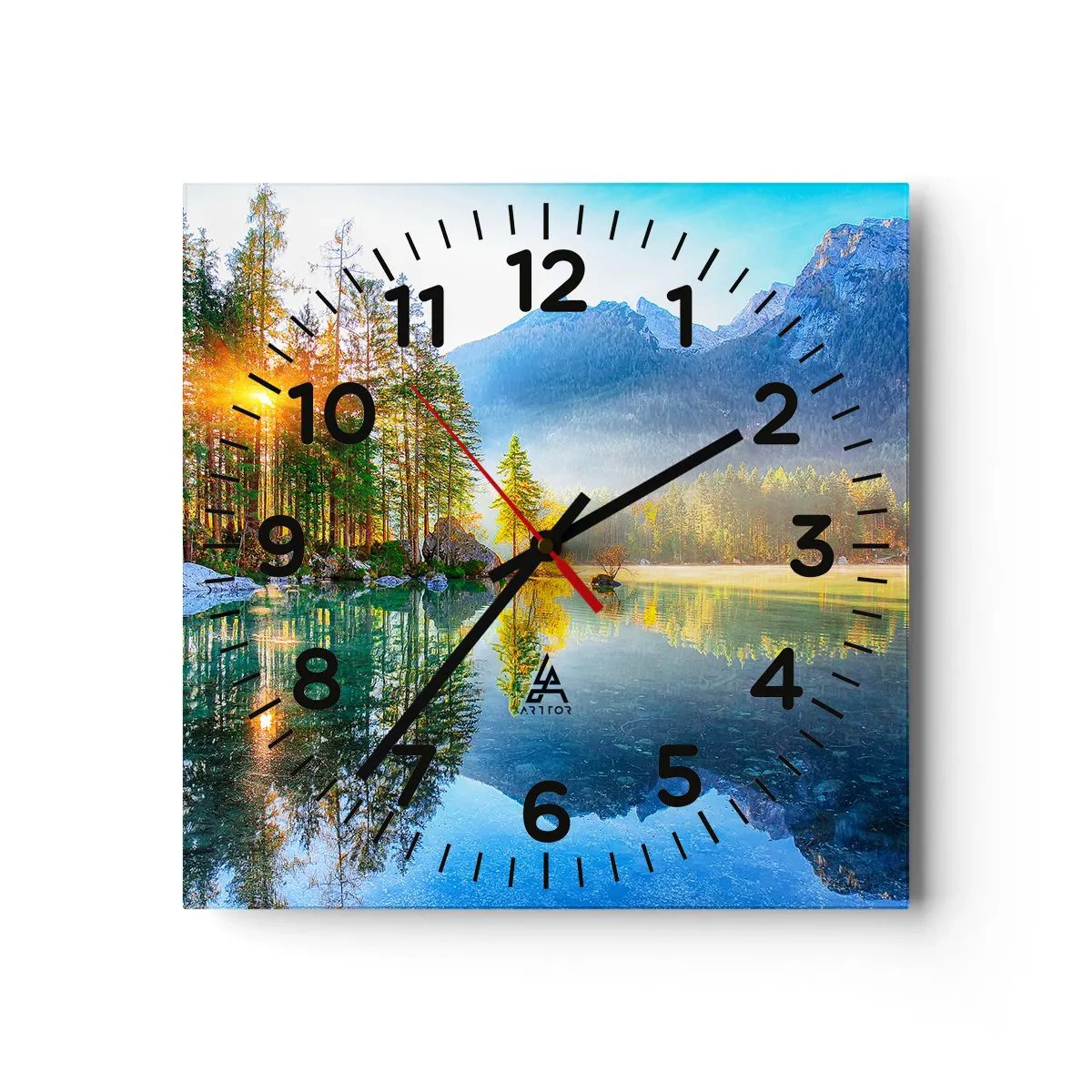 Horloge murale - Pendule murale - Majesté et douceur - 30x30 cm