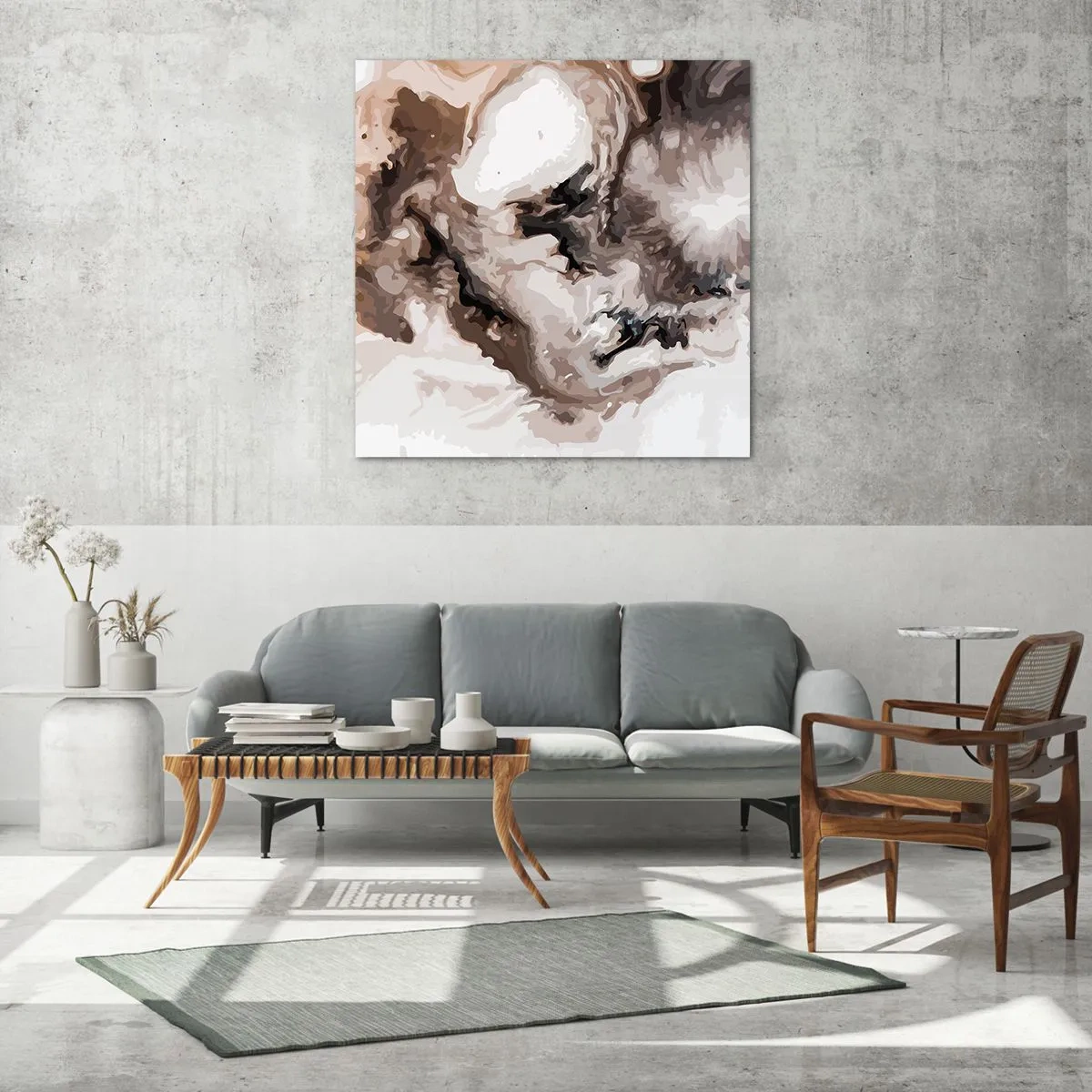 Impression sur verre - Image sur verre - La naissance d'une galaxie - 60x60 cm