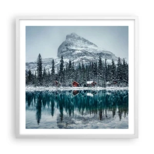 Affiche dans un cadre blanc - Poster - Retraite canadienne - 60x60 cm