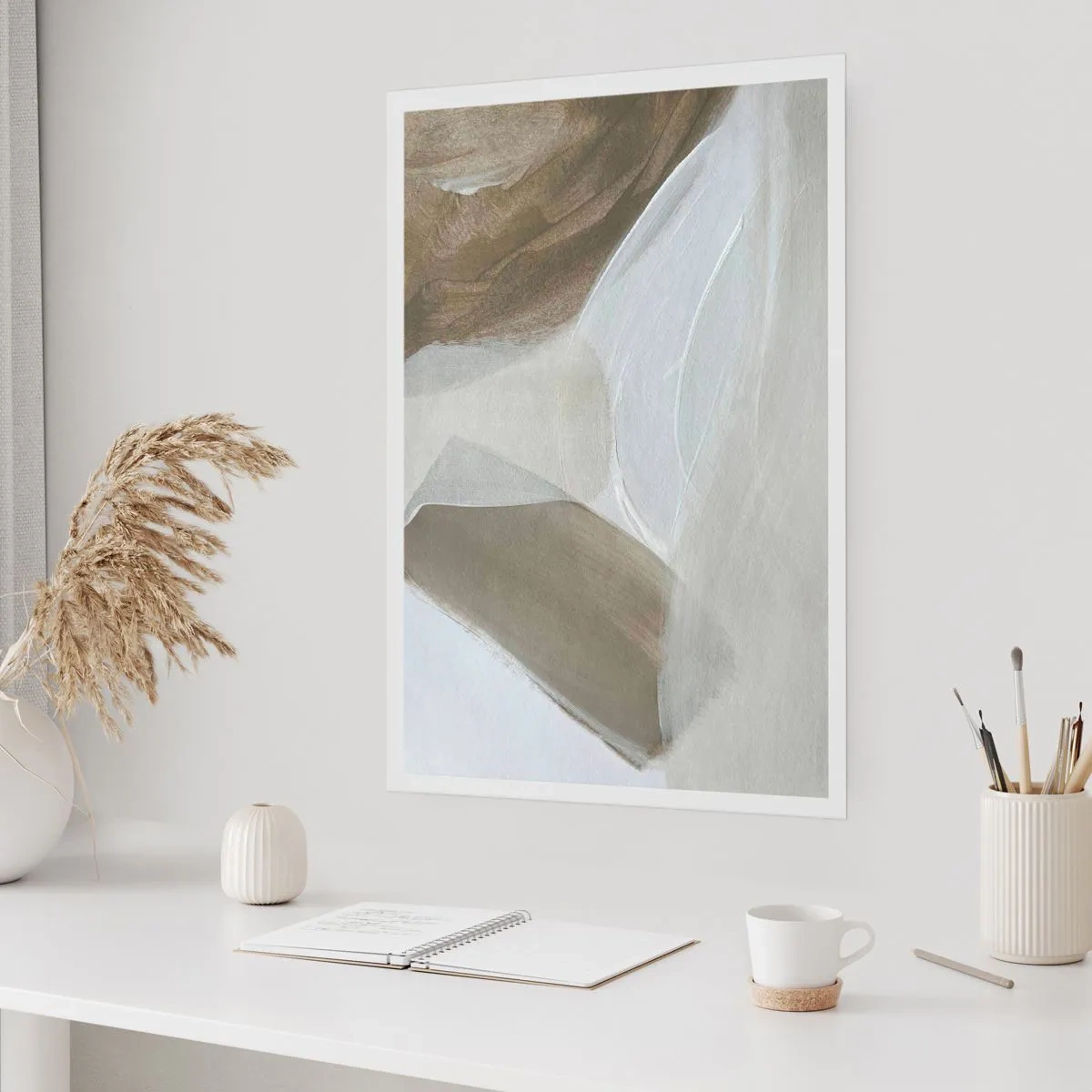 Affiche - Poster - Une vague de blanc - 61x91 cm