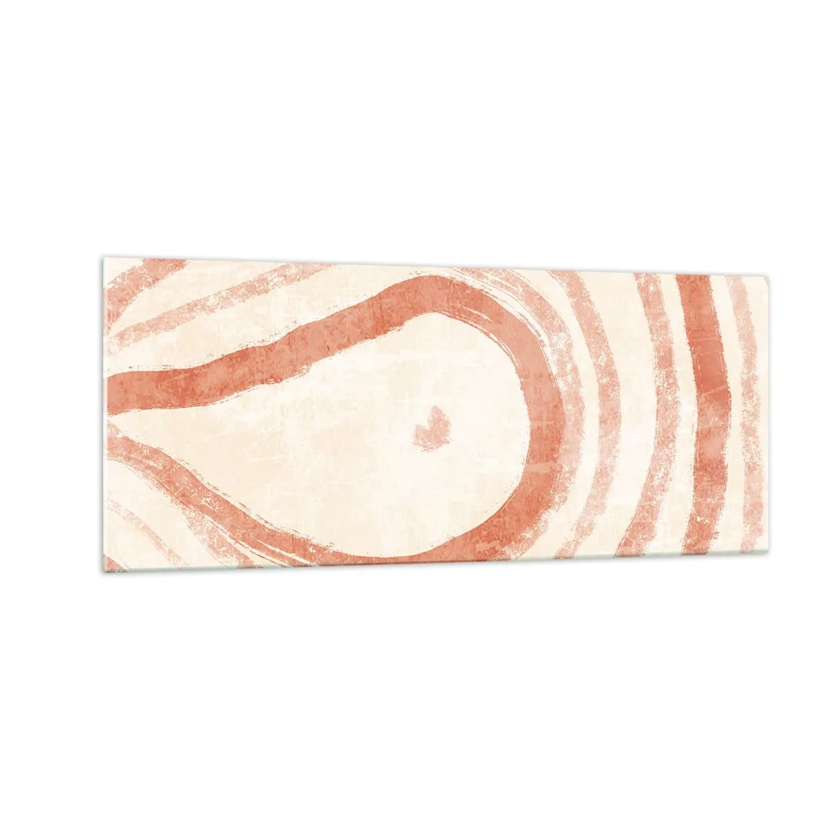 Impression sur verre - Image sur verre - Cercles de corail – composition - 100x40 cm