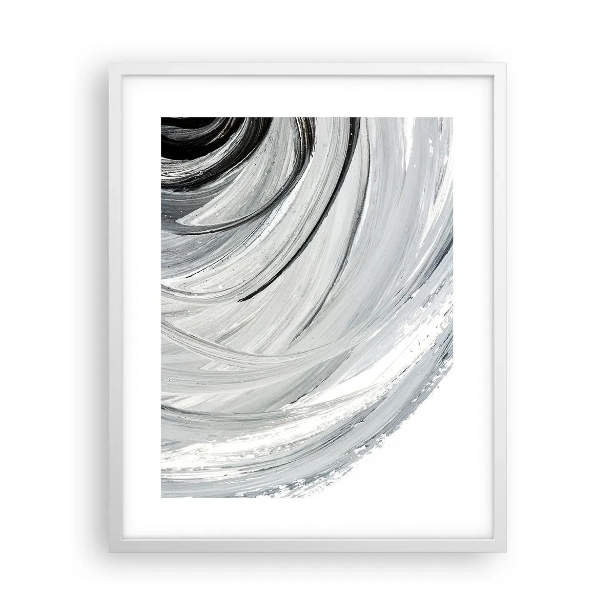 Affiche dans un cadre blanc - Poster - Composition orbitale - 40x50 cm