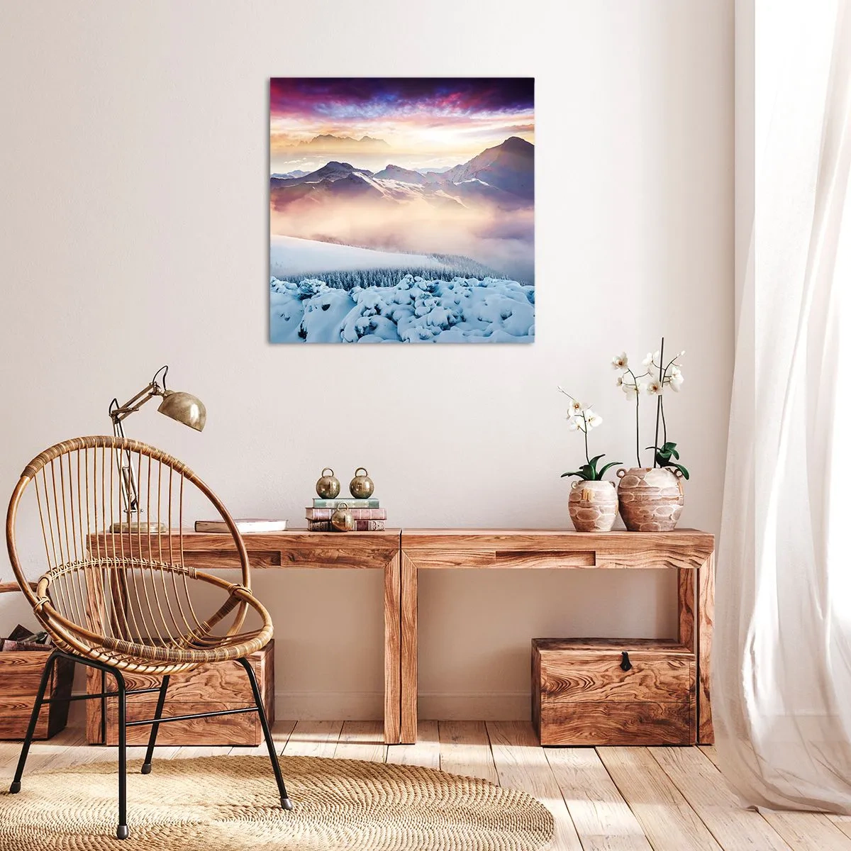 Impression sur toile - Image sur toile - La force et la pureté de la nature - 40x40 cm