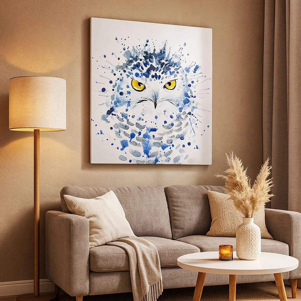 Impression sur toile - Image sur toile - Droit dans les yeux - 30x30 cm