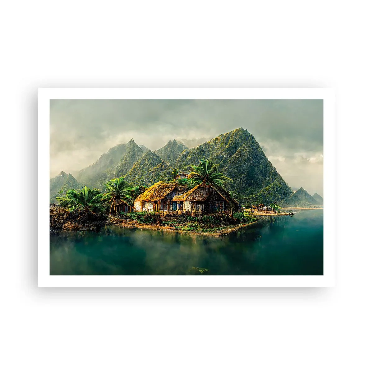 Affiche - Poster - Paradis tropical - 91x61 cm