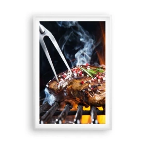 Affiche dans un cadre blanc - Poster - Juteux et parfumé - 61x91 cm