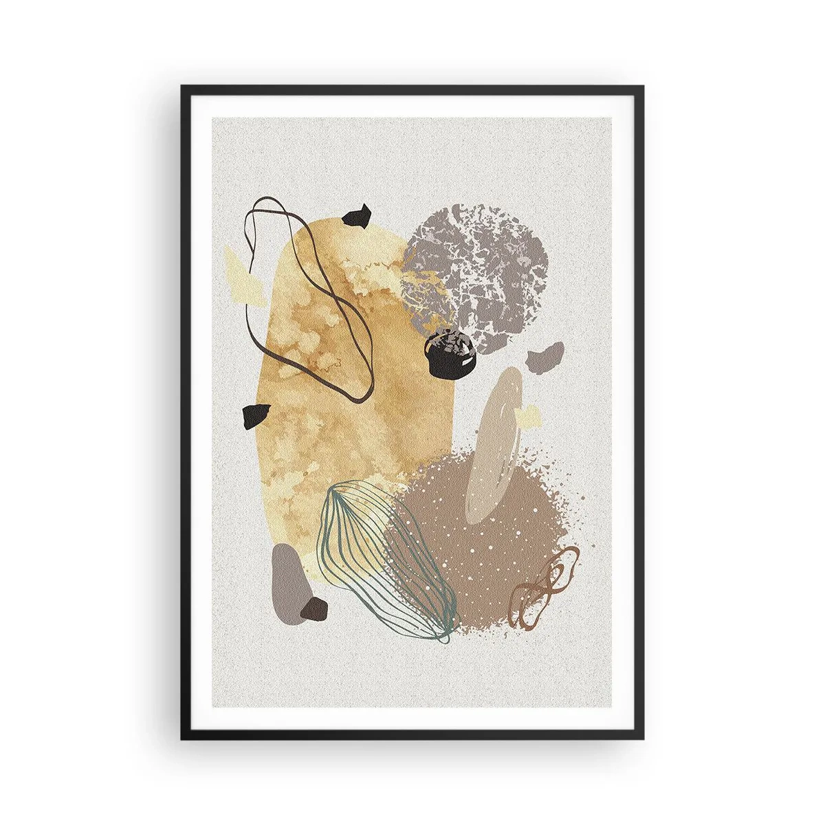 Affiche dans un cadre noir - Poster - Plumcologie appliquée - 70x100 cm