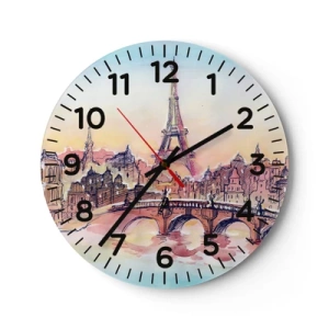Horloge murale - Pendule murale - La seule ville de ce type au monde - 40x40 cm