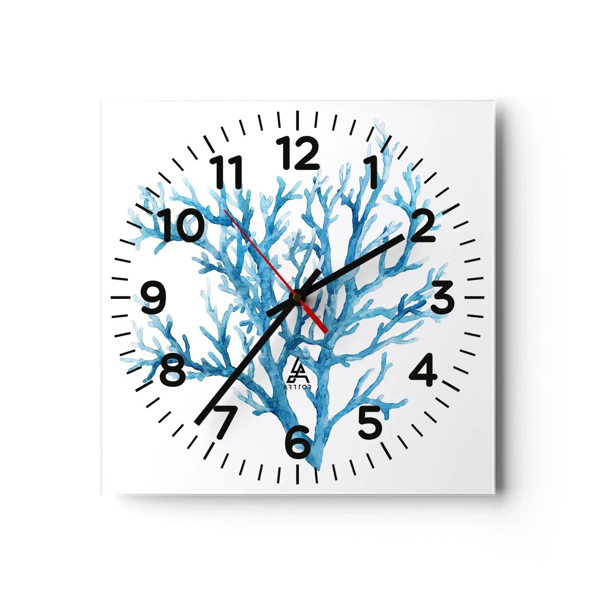 Horloge murale - Pendule murale - Filigrane nautique - 30x30 cm