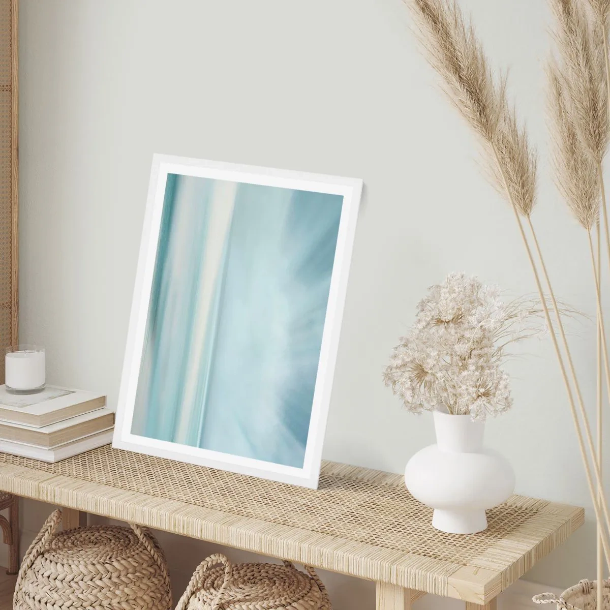 Affiche dans un cadre blanc - Poster - Paix à l'horizon - 61x91 cm